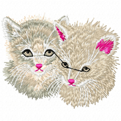 Cats Embroidery Design 8 Cats Embroidery Design 8